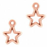 Colgante metálico Estrella 14x10mm - Oro rosado